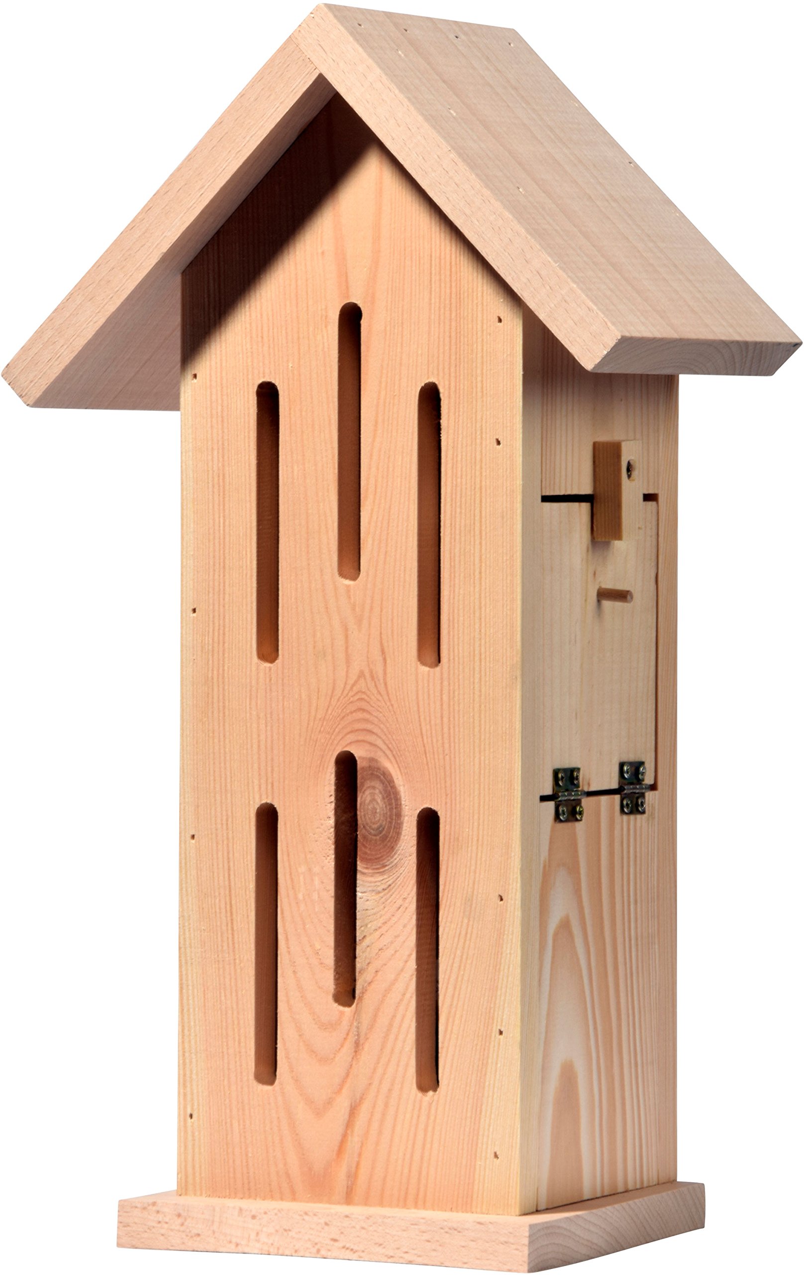 Luxus-Insektenhotels 22191e Schmetterlingshaus Sonnenfalter Natur - Insektenhotel aus Massivholz - Schmetterlingskasten unbehandelt & robust - Schmetterlingshotel für Garten/Terrasse/Balkon