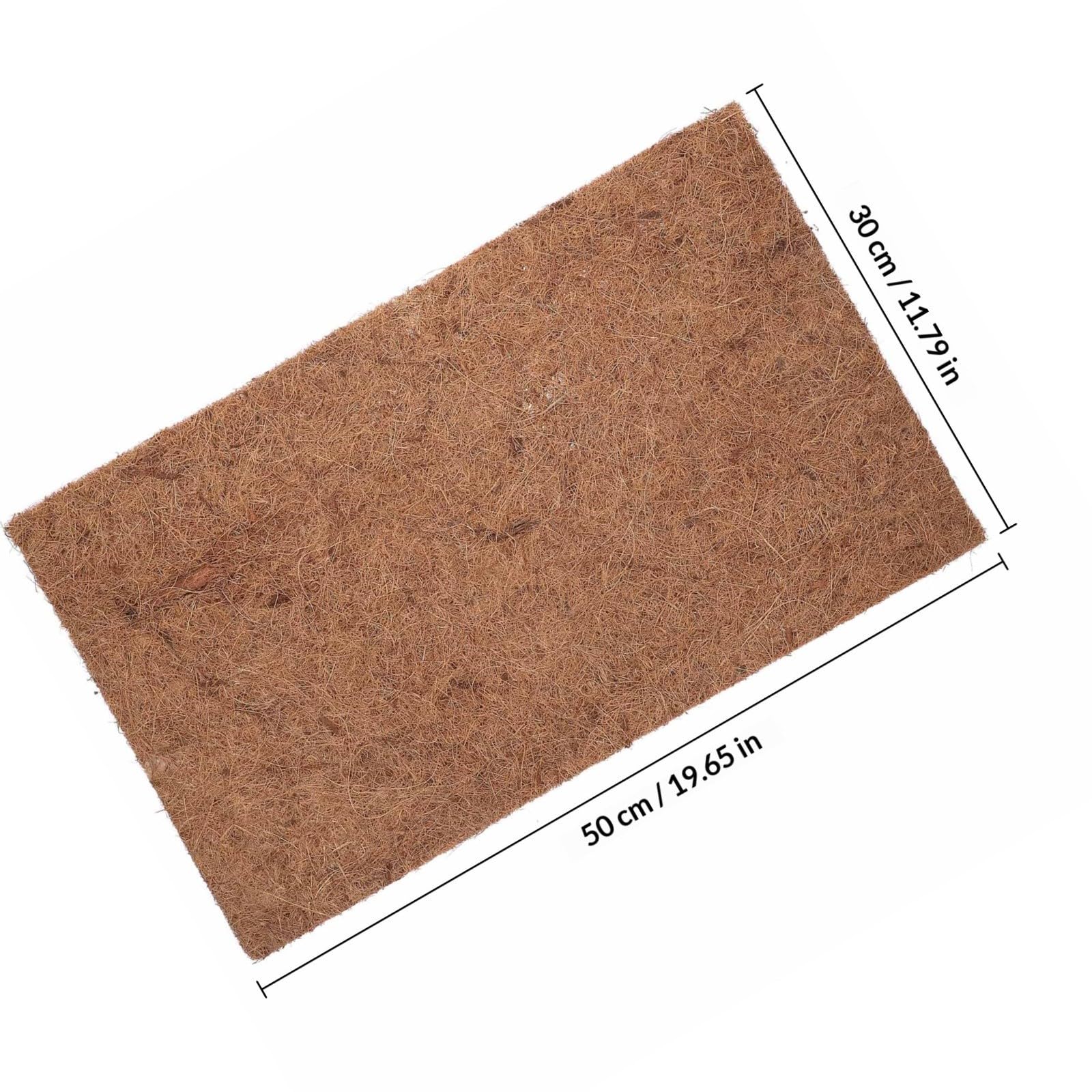 4 Piezas Estera de Cocos para Reptiles y Lagartos, Alfombra Natural y Confiable de Fibra de Color Café, Adecuado para Cría en Casa y Tiendas de Mascotas