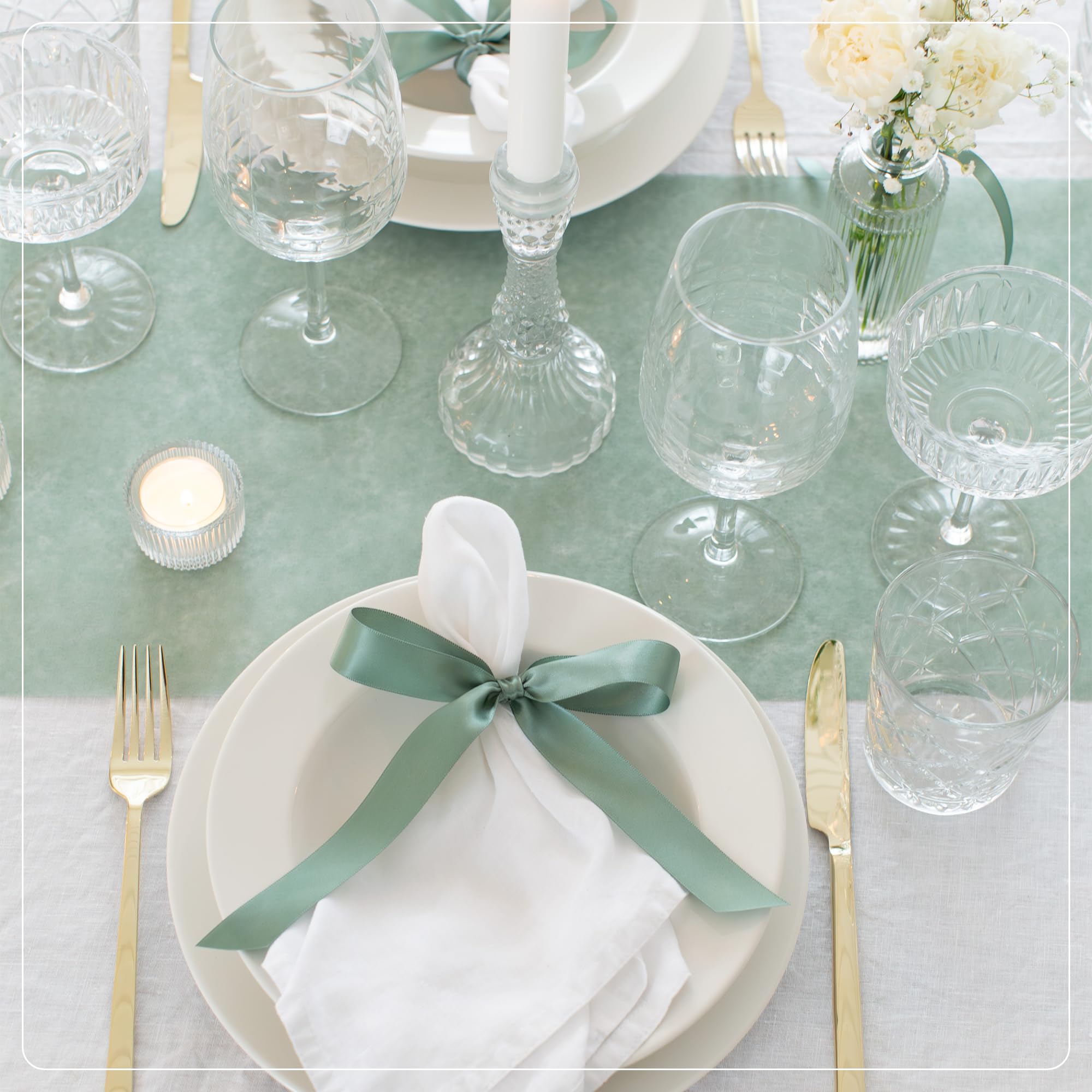 Nastro Di Raso Bianco 100 Mm X 25 Metri | Qualità 0,64 €/metro | Ideale Per Bomboniere, Confetti, Decorazioni Fai Da Te