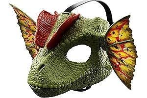 Godzilla Play Mask: Mattel Jurassic World Dilophosaurus Venom Splashing Dinosaur Mask