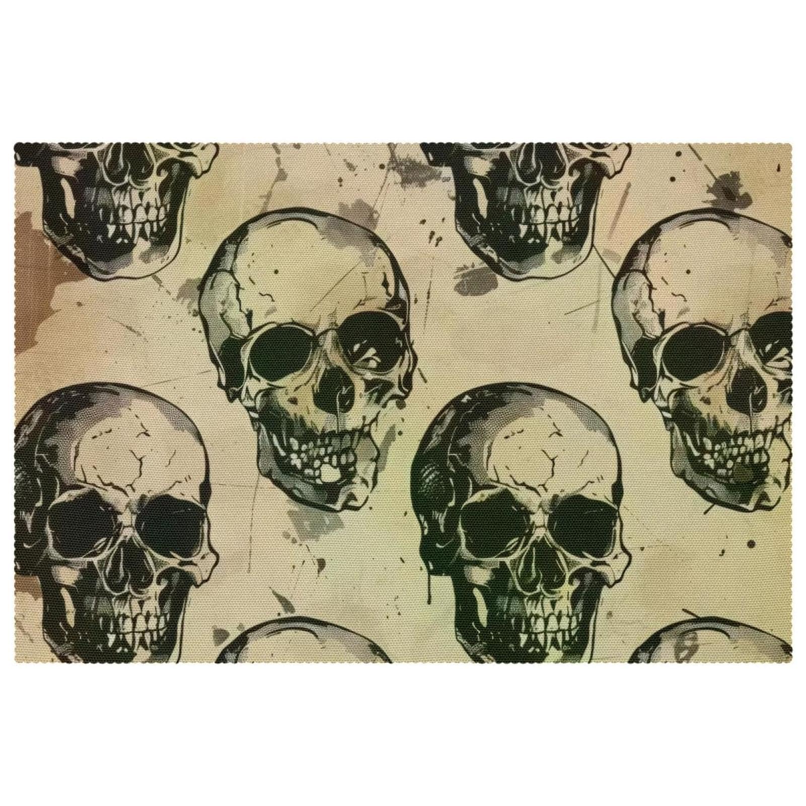 Sets de table Grunge tissu Oxford lavables cuisine maison
