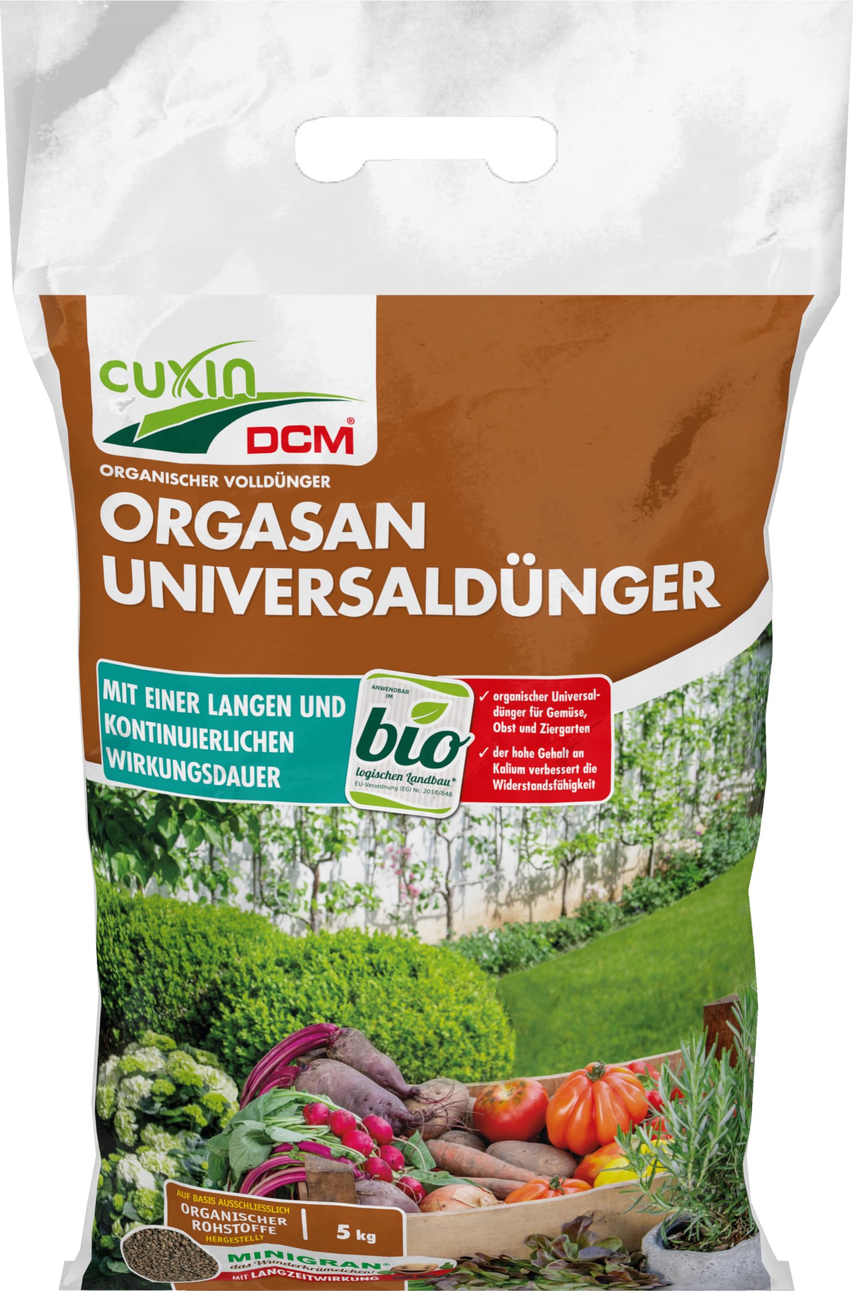 CUXIN DCM ORGASAN UNIVERSALDNGER - Mit MINIGRAN TECHNOLOGY -  Universaldnger - Bio Dnger - Langzeitdnger - organischer NPK-Dnger - 5  KG : Amazon.de: Garten
