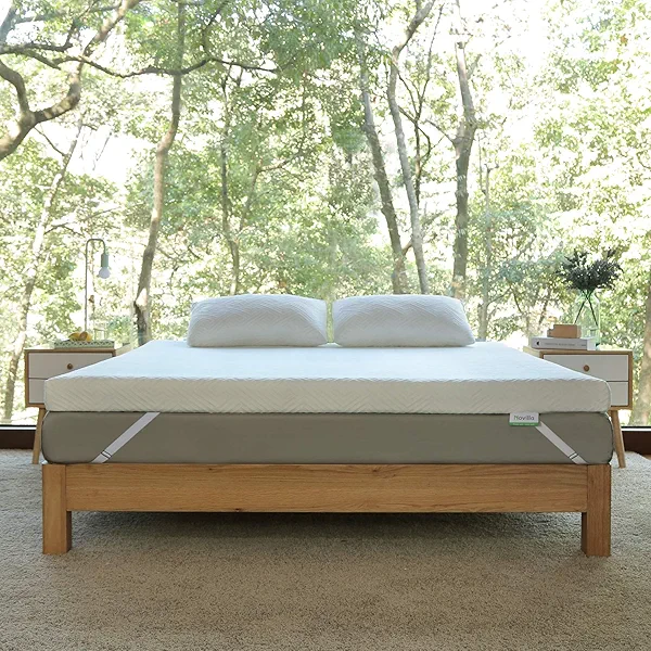 Novilla Mattress Topper Queen, 3 Inch Dual Layer Memory Foam Mattress Topper Enhance Cooling, Supportive & Pressure Relieving, with Breathable Cover,Queen Size, Yozora