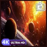 深宇宙ドローンによる星間惑星のシーン