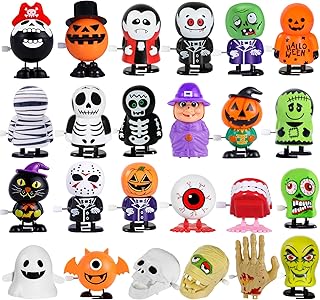 MGparty 24Pack Halloween Wind Up Toys Assortment for Kids Halloween Toy for Goody Bag Filler Party Favors