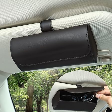 Amazon Accmor サングラスホルダー 車のサンバイザー用 ユニバーサル自動車用眼鏡オーガナイザーボックス 車両バイザーアクセサリー メガネ保護収納ケース 隠しマグネット開閉 男女兼用 カーアクセサリ 車 バイク Amazon Accmor サングラスホルダー 車のサンバイザー用 ユニバーサル自動車用眼鏡オーガナイザーボックス 車両バイザーアクセサリー メガネ保護収納ケース 隠しマグネット開閉 男女兼用 カーアクセサリ 車 バイク