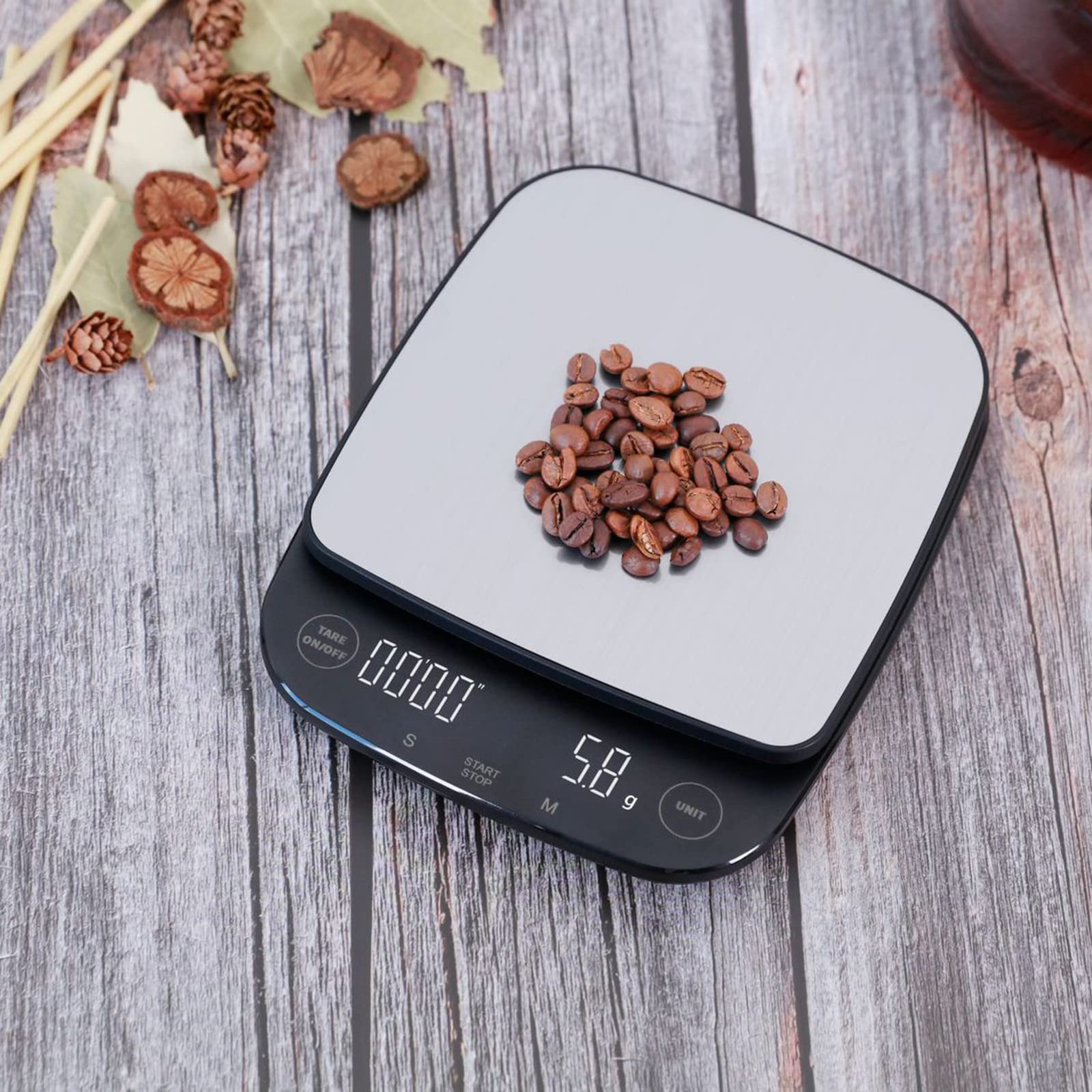JzcsdkSIL Fashion Scale Coffee Scale Digital Food Scale 3kg/ 0.1g Kitchen Scale Cooking Scale for Baking Jewelry