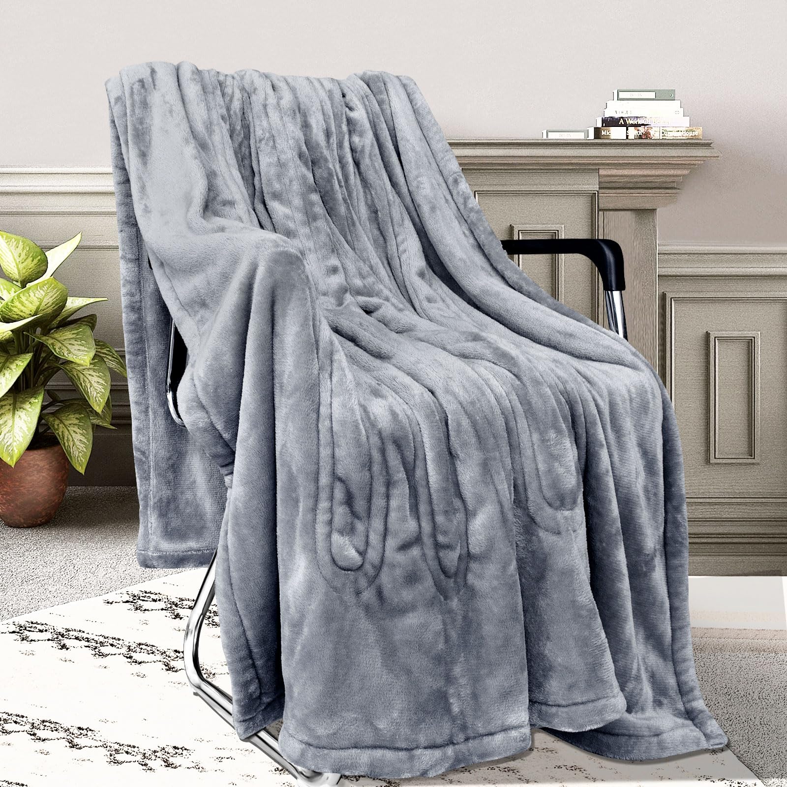 Coperta Elettrica, Coperta Riscaldata Termica 180x150cm, Coperta Matrimoniale con Flanella Riscaldamento Rapido 6 Temperature Personalizzata 5 Timer Protezione Surriscaldata Lavabile