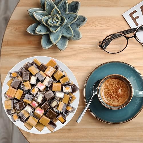 Miniatura 5 de Caramelos rellenos de caramelo  Sabores surtidos - Fresa, chocolate, naranja, vainilla, menta  Envuelto individualmente, bolsa de 3 libras