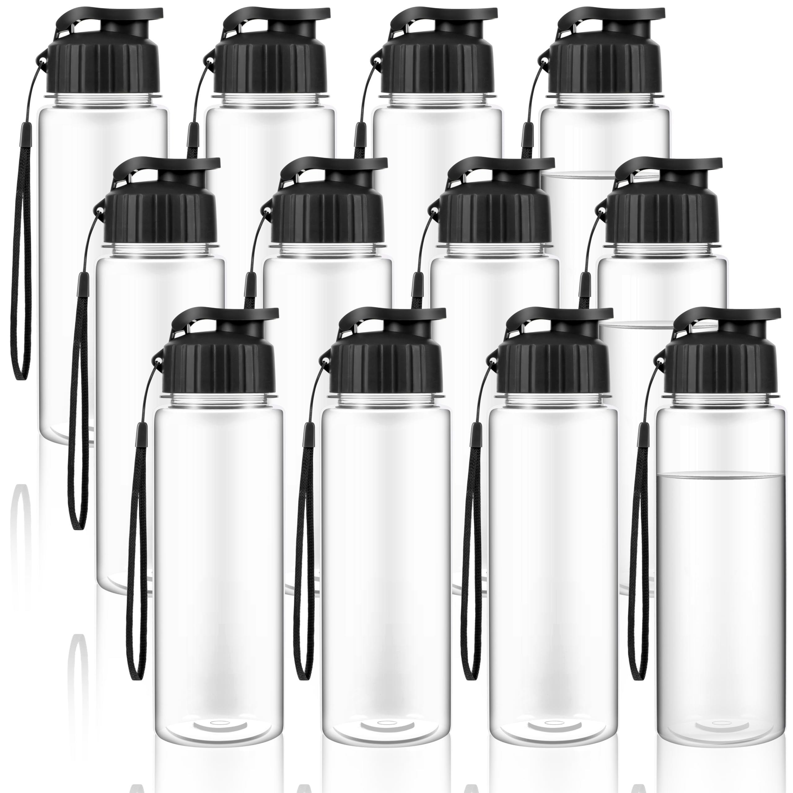 Botellas de agua reutilizables de plastico que evitan extravios en escuelas y deportes