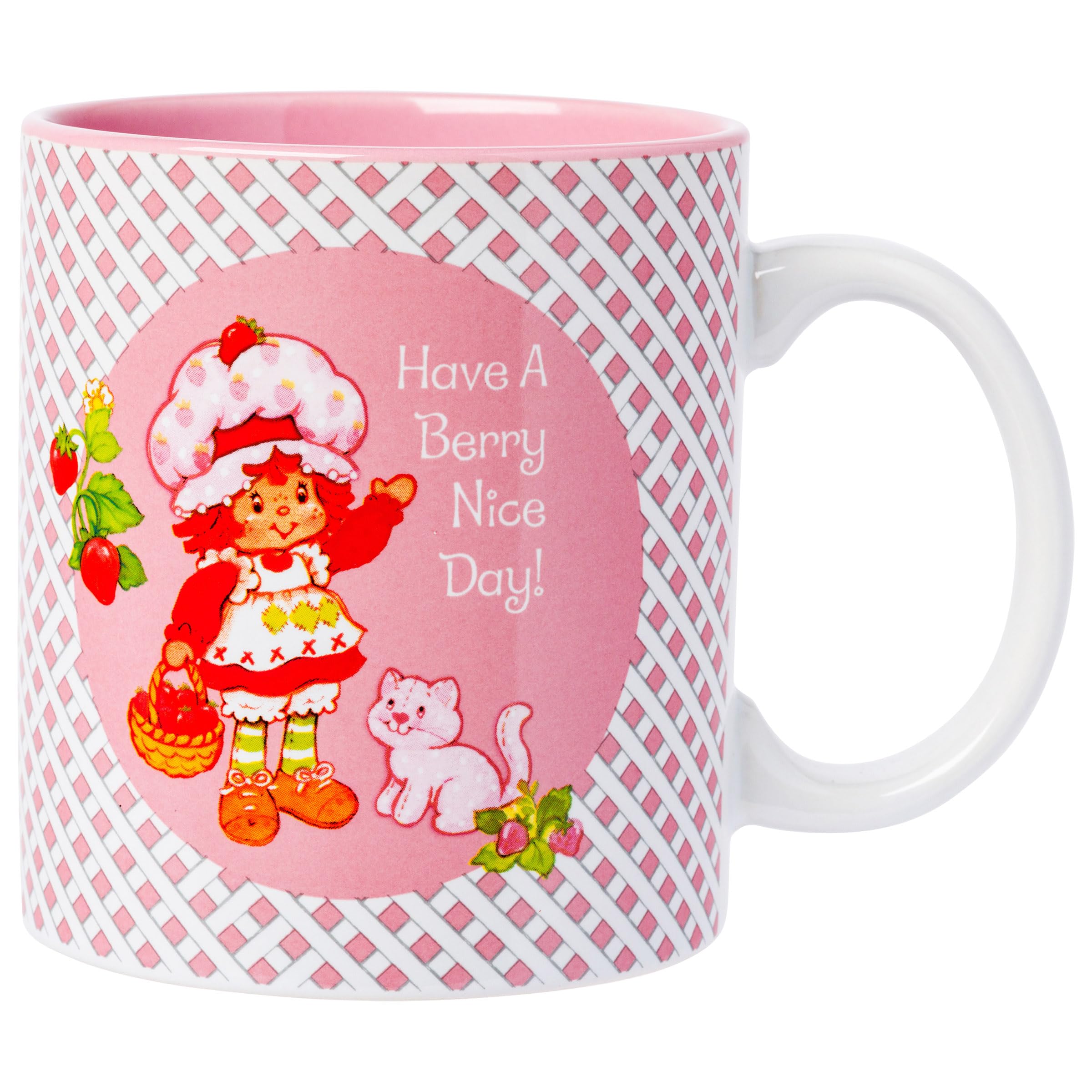 Silver Buffalo Strawberry Shortcake Vintage Berry Nice Day 20oz Ceramic Mug