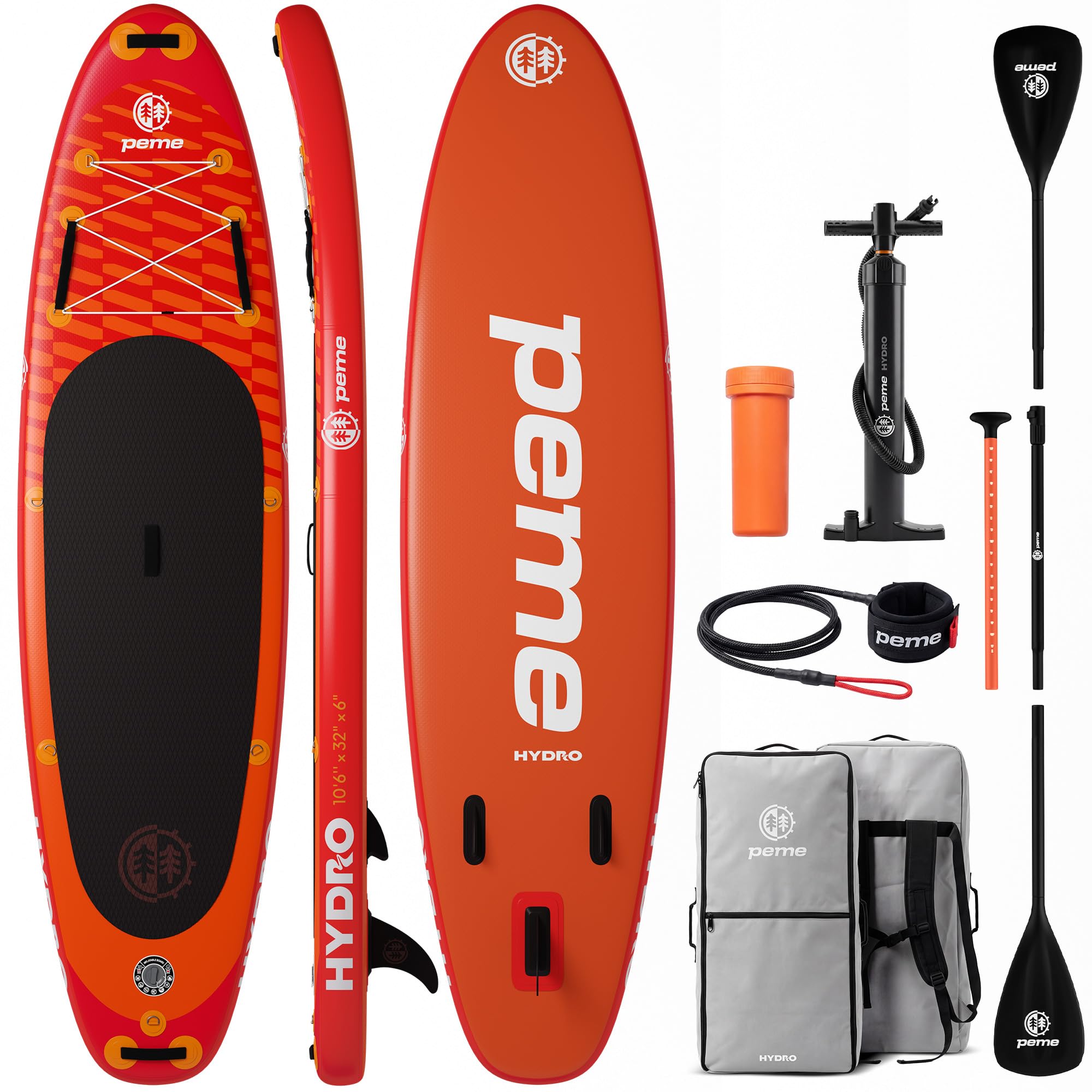 peme Paddle Gonflable Adulte 2 Place Stand Up Paddel Padle Peche Planche Aquatique Surf Standup Loisir pour Sport Mer Lac Rivière Équilibre Dérive avec Pompe Sac Antidérapant 150 166 kg 320 350 cm