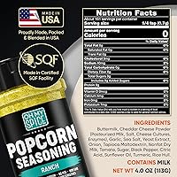 Vista 61 de Condimento para palomitas de maíz, mezcla de condimentos de rancho picante, sin gluten y bajo en sodio, condimentos con sabor a palomitas de maíz