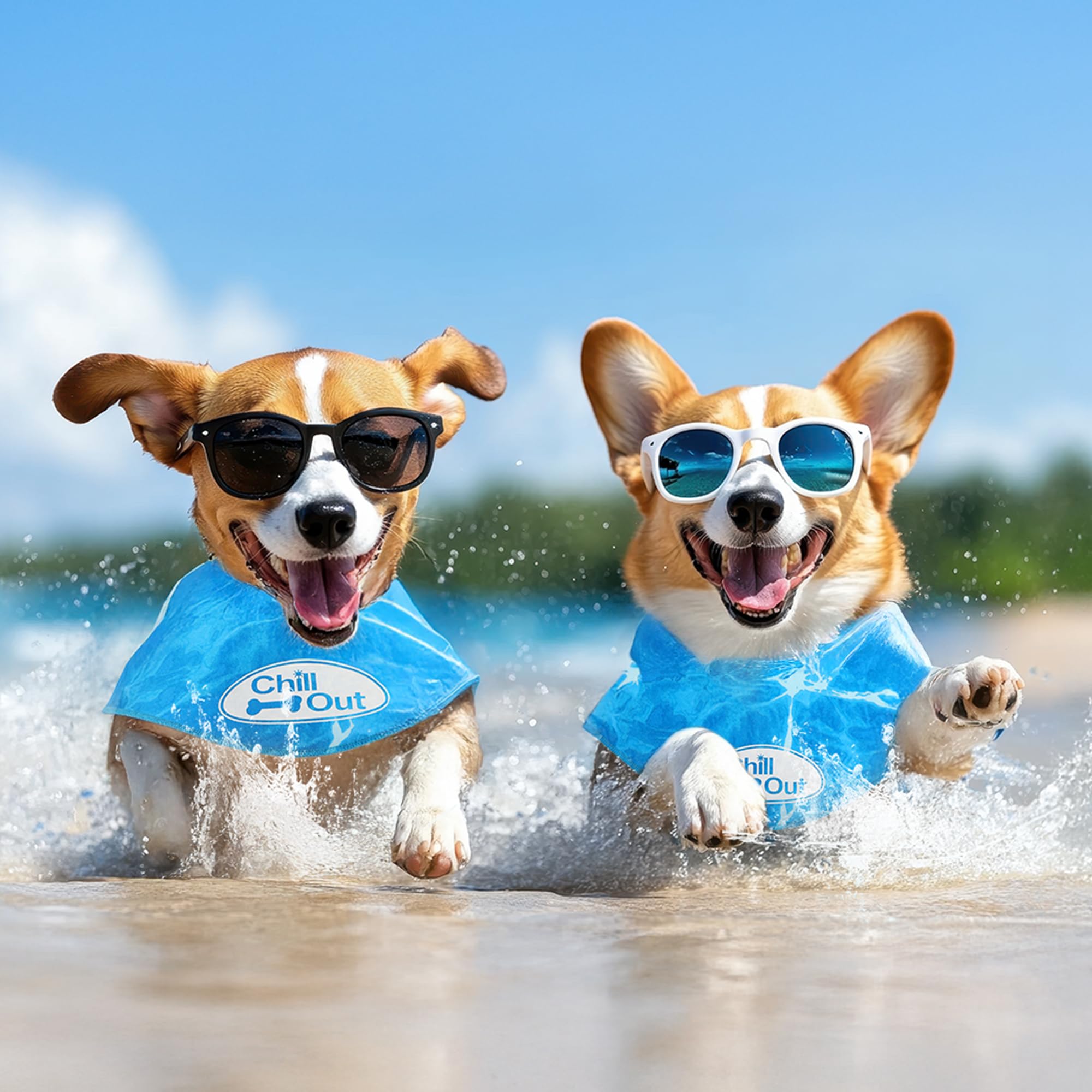 All for Paws bandana con scritta "Chill Out"