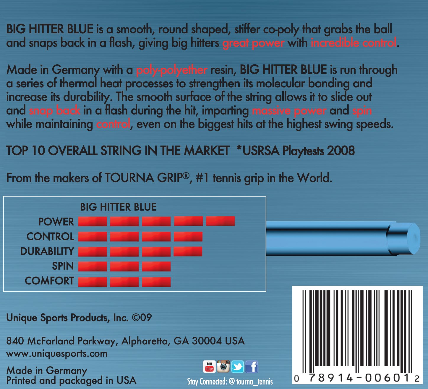 Tourna Big Hitter, niebieski