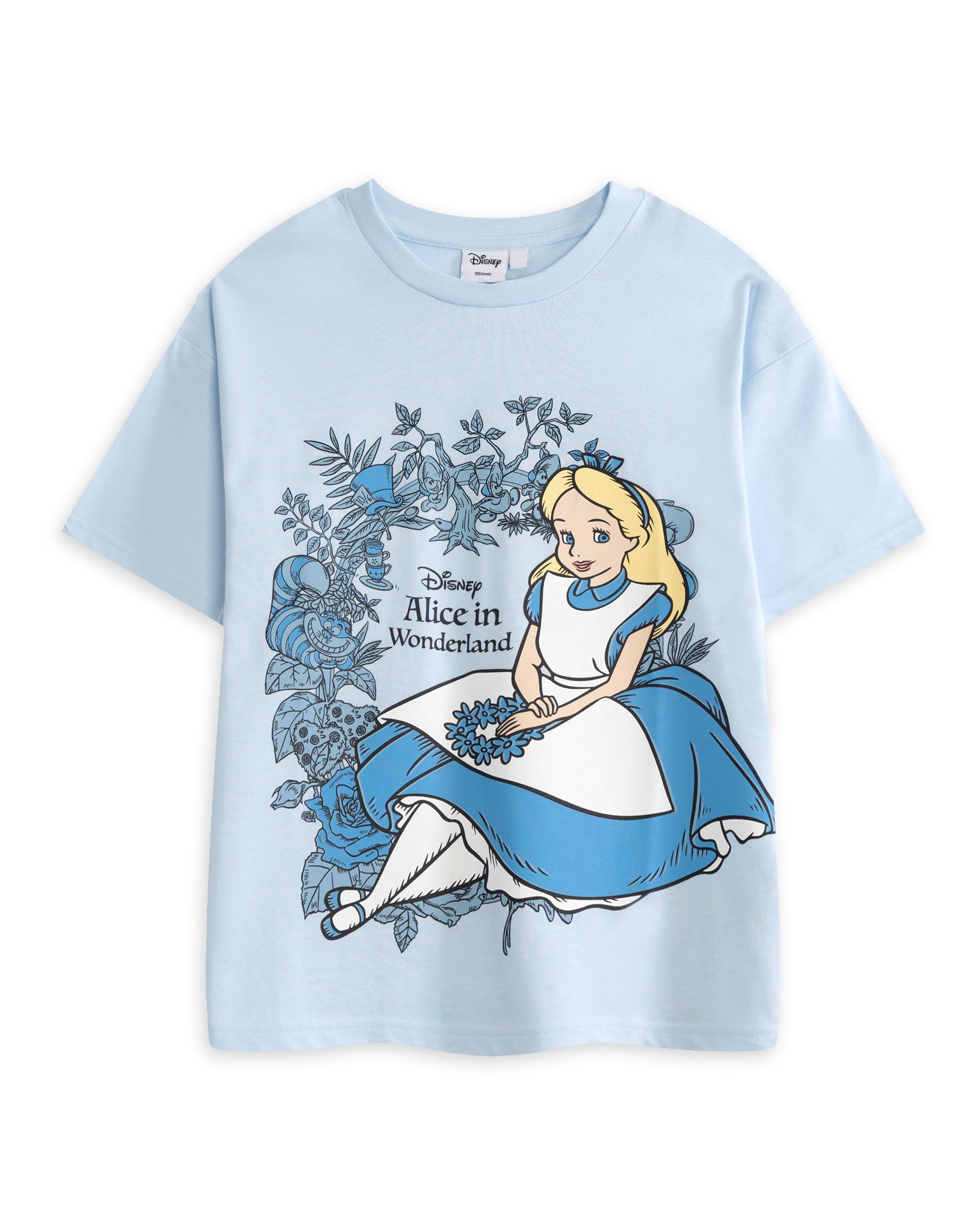 Disney (4-5 Years) Short Sleeved T-Shirt (Girls Blue)