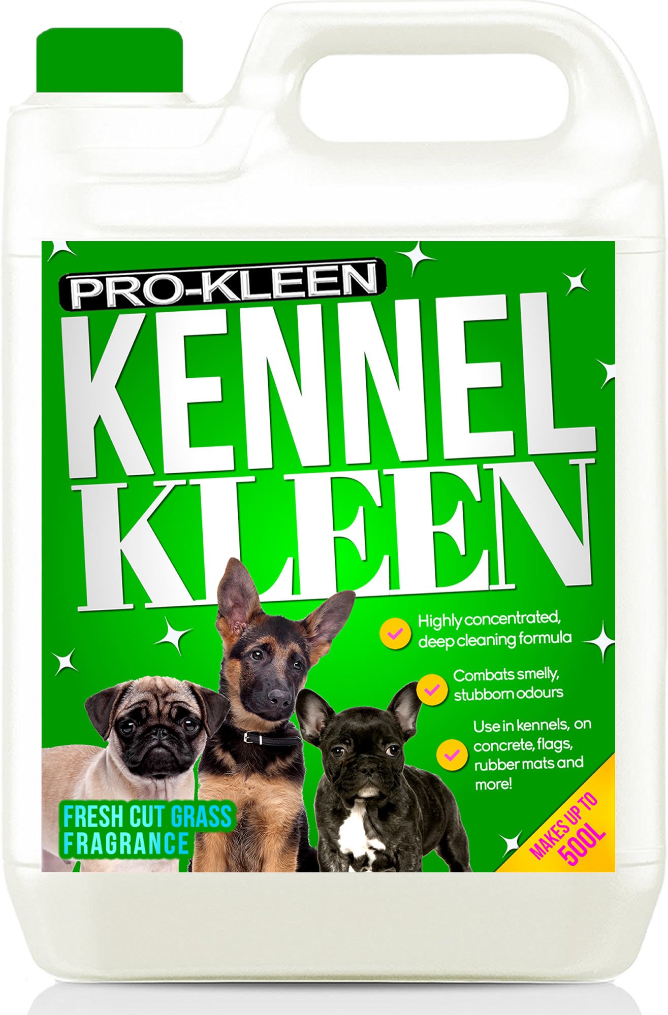 Pro-Kleen Fresh Cut Grass Fragrance Kennel Kleen Cleaner 5L