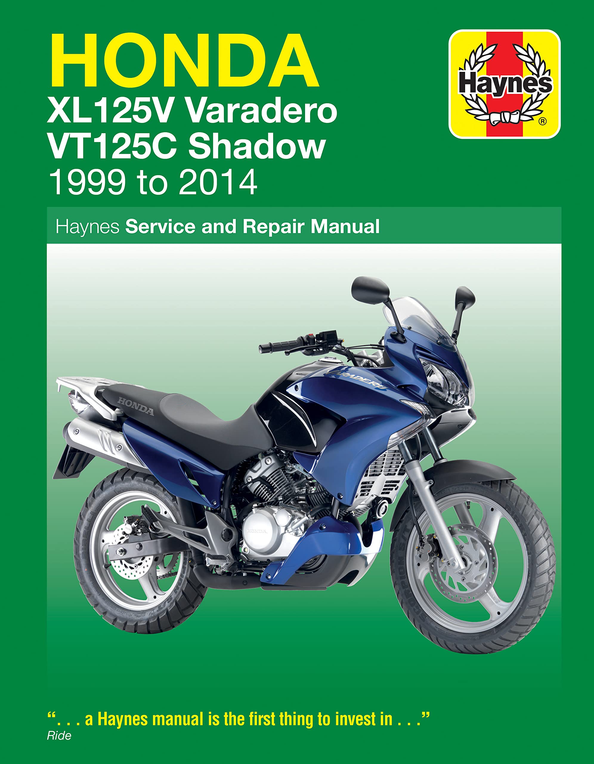 Haynes 9781785213632 - Service Manual For Honda Vt 125 C 1999-2009