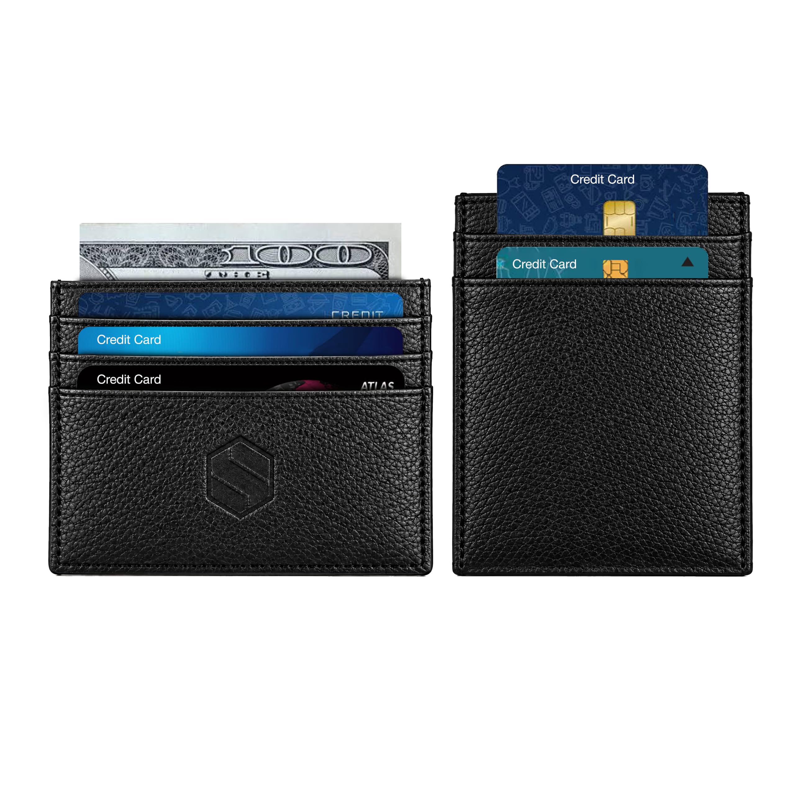 Top Grain, Real Leather Card Holder – Wallet for Men and Women, Thin Wallet, Minimalist Slim Wallets and Stylish Card Holder, Gift Box