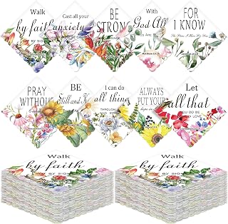 Mother's Day Gifts Ladies Hankies Religious Bible Handkerchiefs Floral Christian Prayer Gifts for Women Church
