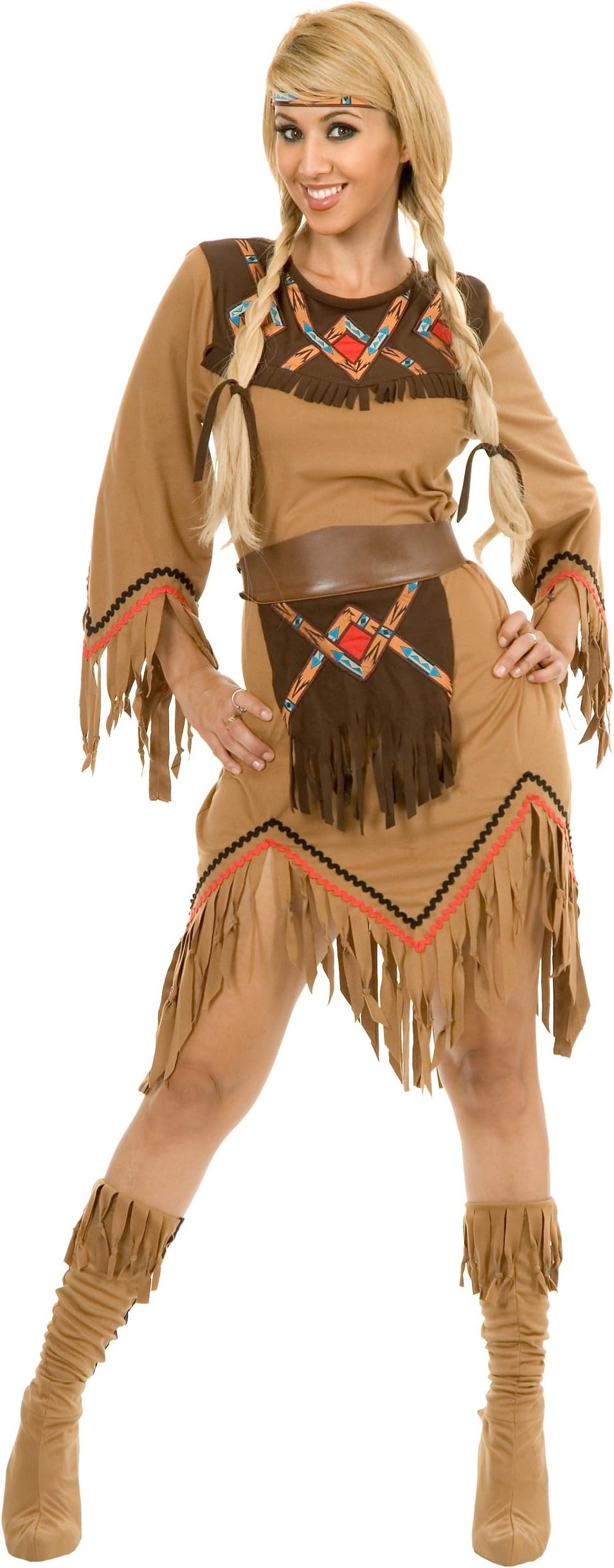 Sacajawea Indian Maiden Adult Costume(Medium-As Shown)