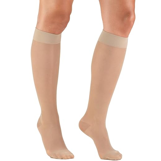 Truform Sheer Compression Knee High Stockings