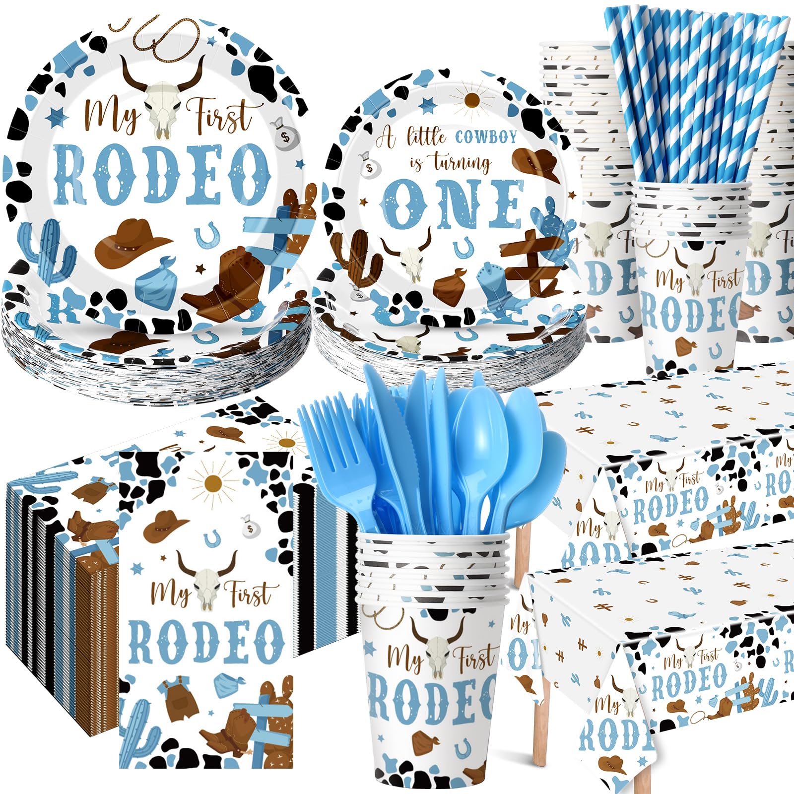 Photo 1 of Potchen 452-Piece First Rodeo Party Supplies