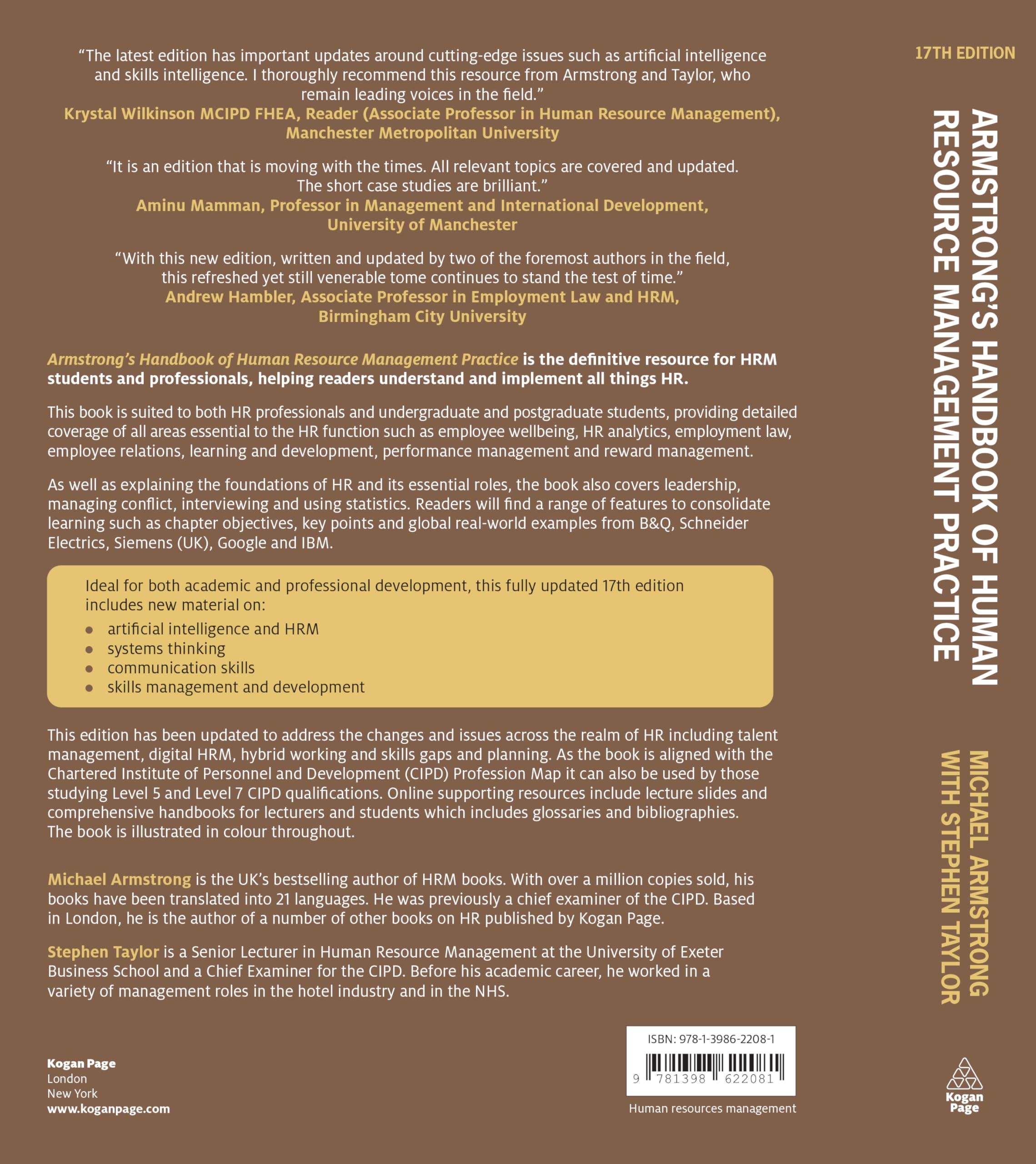 Armstrong's Handbook of Human Resource Management Practice: A Guide to the Theory and Practice of People Management