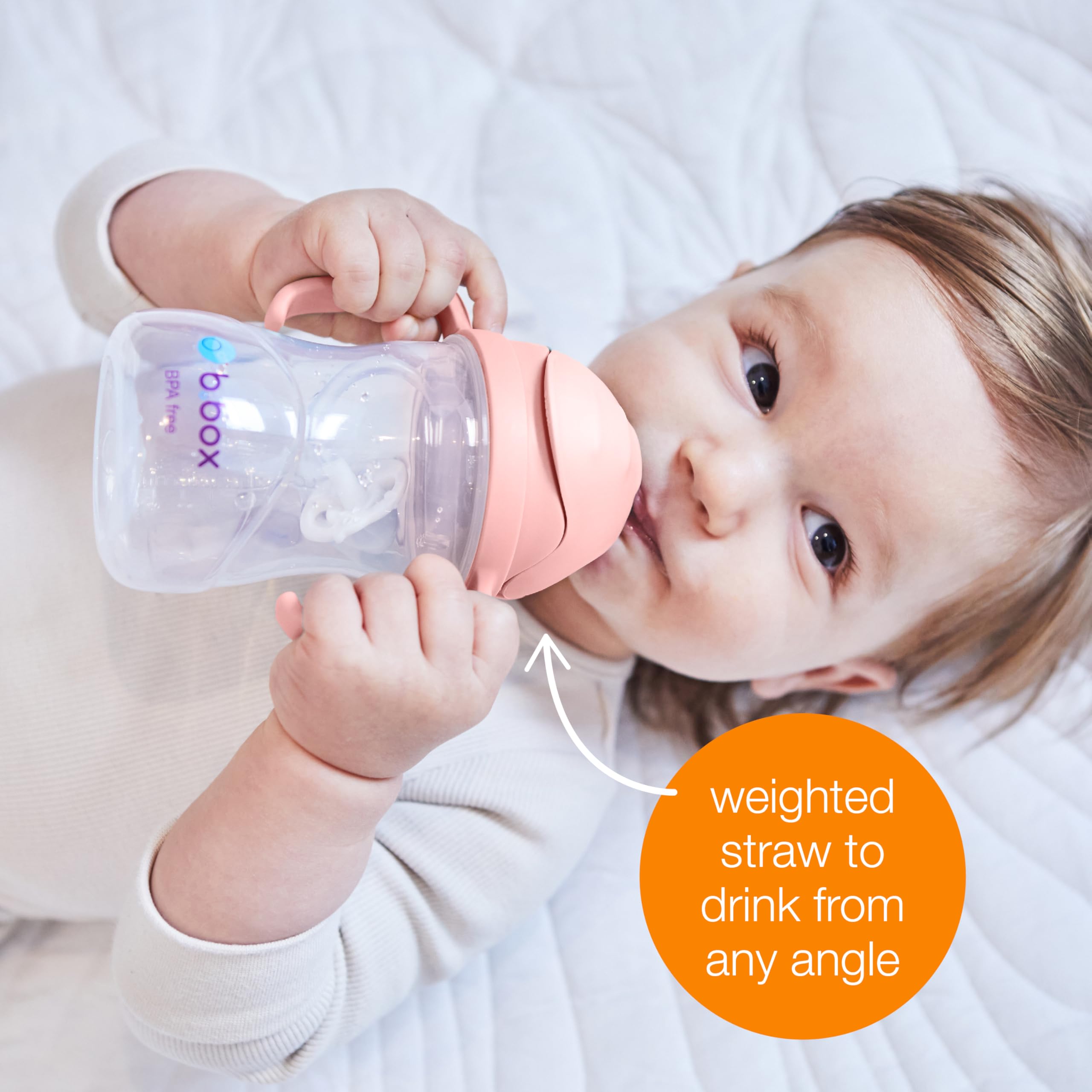 b.box Sippy Straw Cup Pack of 2 with Free Replacement Straw and Cleaner, Tutti Frutti + Boysenberry, 9.8 cm (W) x 15.6 cm (H) - Image 4