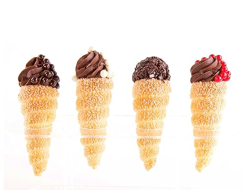 Miniatura 4 de Pastry Chef's Boutique Pasteles pequeños de cuerno crema para postres exquisitos para bodas, bufé, fiestas, mesas dulces, postres de restaurante,