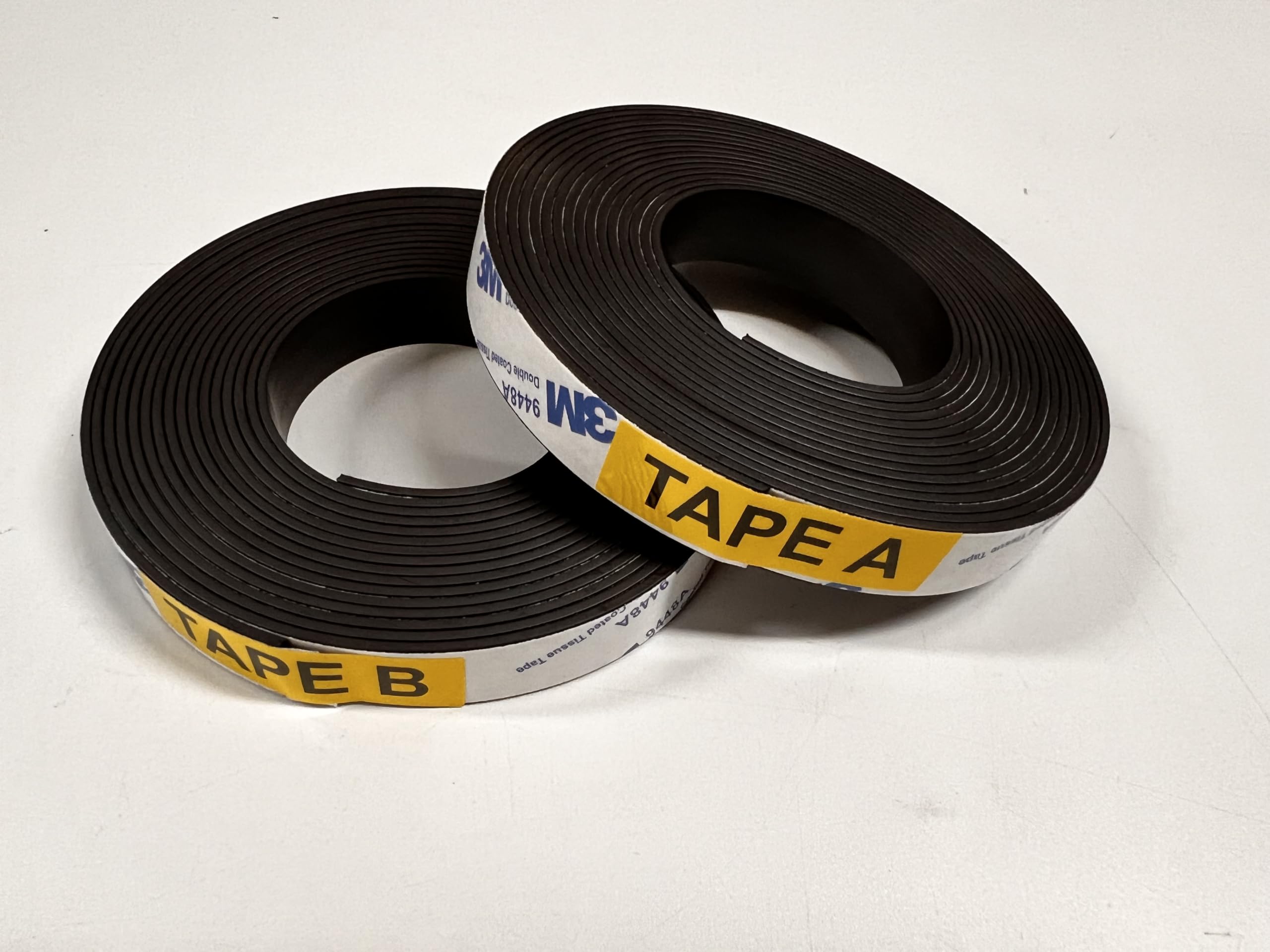 Cinta magnética adhesiva A+B (6.5 pies + 6.5 pies), tiras magnéticas con respaldo adhesivo para puertas y pantallas de ventana