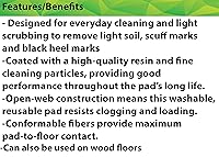 Vista 5 de Almohadilla para pulir el piso, para uso de la máquina, paquete de 5, 13 pulgadas, Blanco, 5