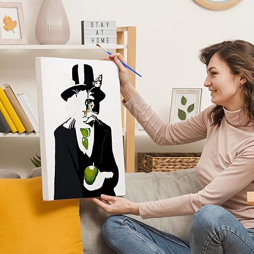 Miniatura 8 de NiArt Pintura por números para adultos principiantes, pintura por números sobre lienzo para niños, kits de pintura al óleo para regalo decoración de