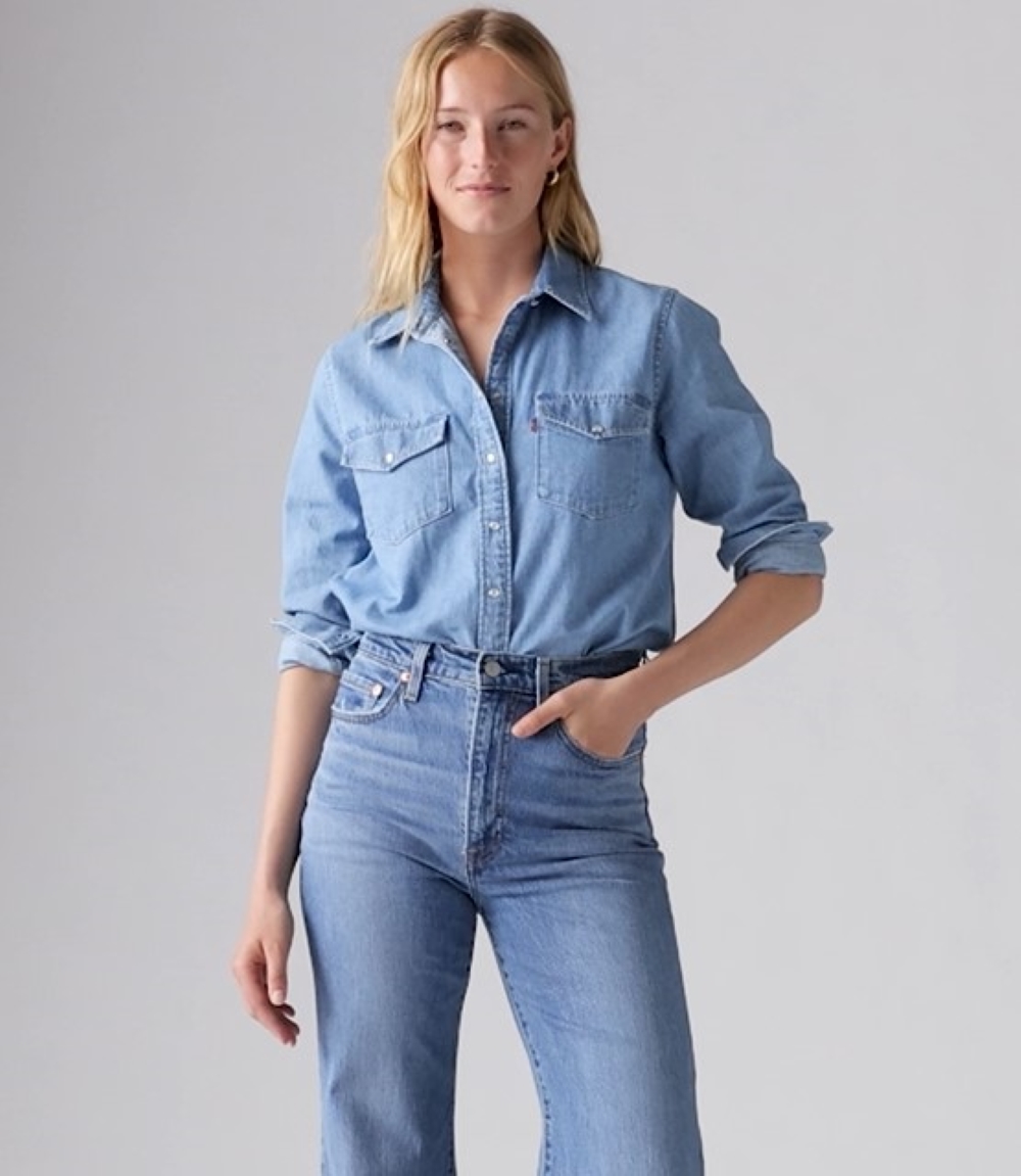 LEVI'S (R) レディースウェスタンシャツ　XSサイズ Amazon | [リーバイス] デニムシャツ ウエスタンシャツ