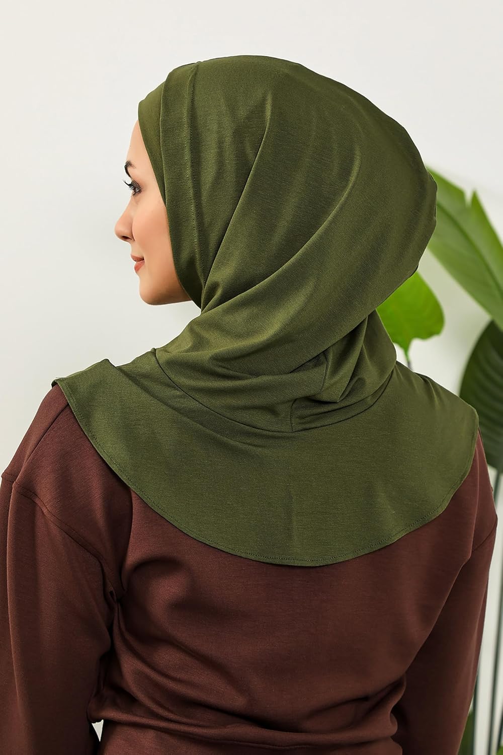 Aisha's Design Full Coverage%95 Cotton Bonnet for Women, Ready-to-Wear Hijab Bonnet Headscarf with Neck Coverage - Image 5