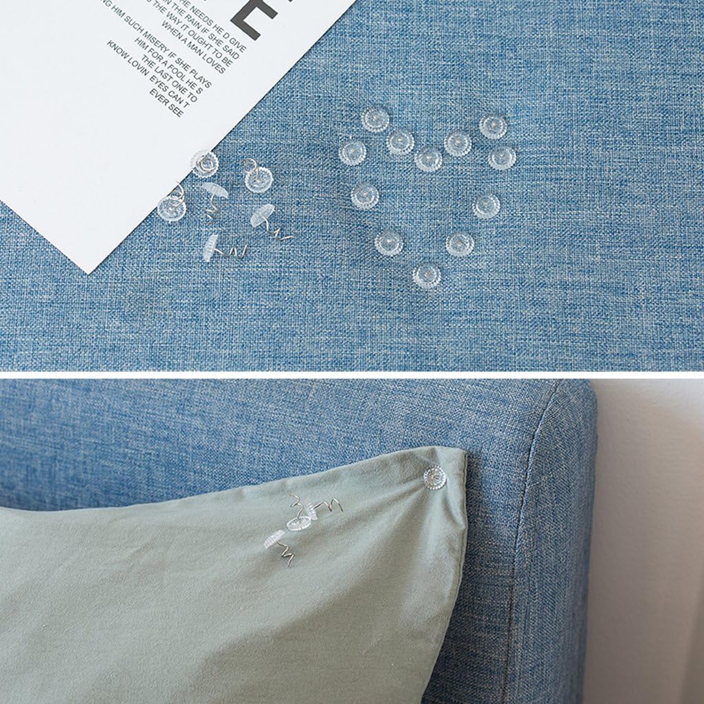 50 Pieces Twist Pins Bed Skirt Slipcovers & Bedskirts Decoration Clear Heads Thumb Tacks Fasteners Headliner