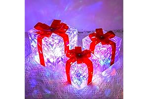 Garma Christmas Decor Package: Illuminated Gift Boxes for Abundant Festive Cheer