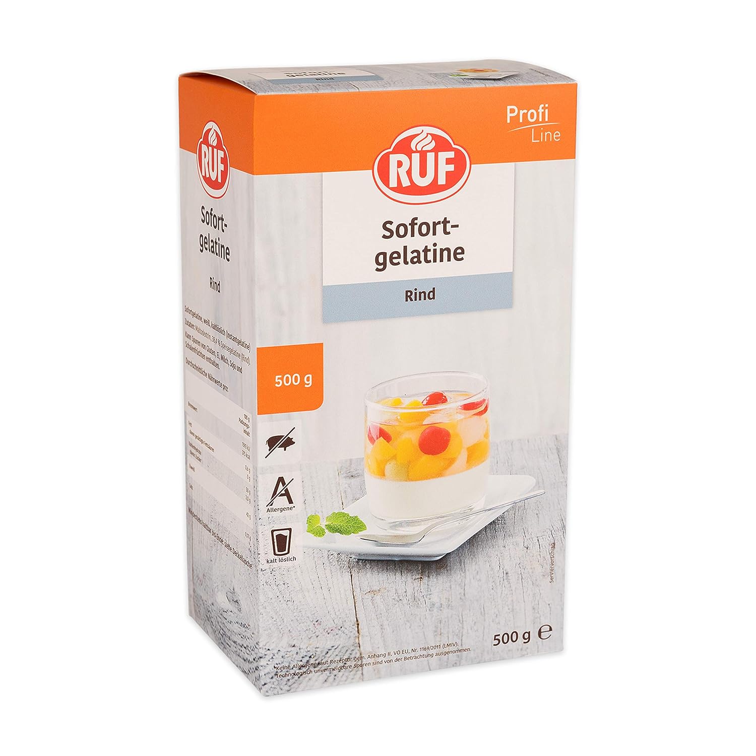 RUF SofortGelatine Rind, Halal Food, Gelatine Pulver halal, kalt