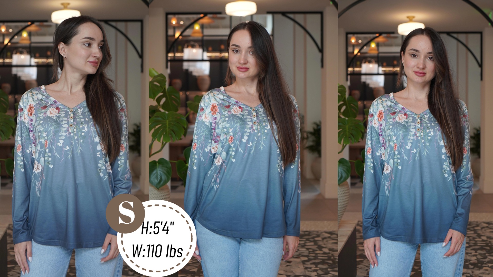 Amazon.com: Zeagoo Women's Clothing Long Sleeve V Neck T Shirts