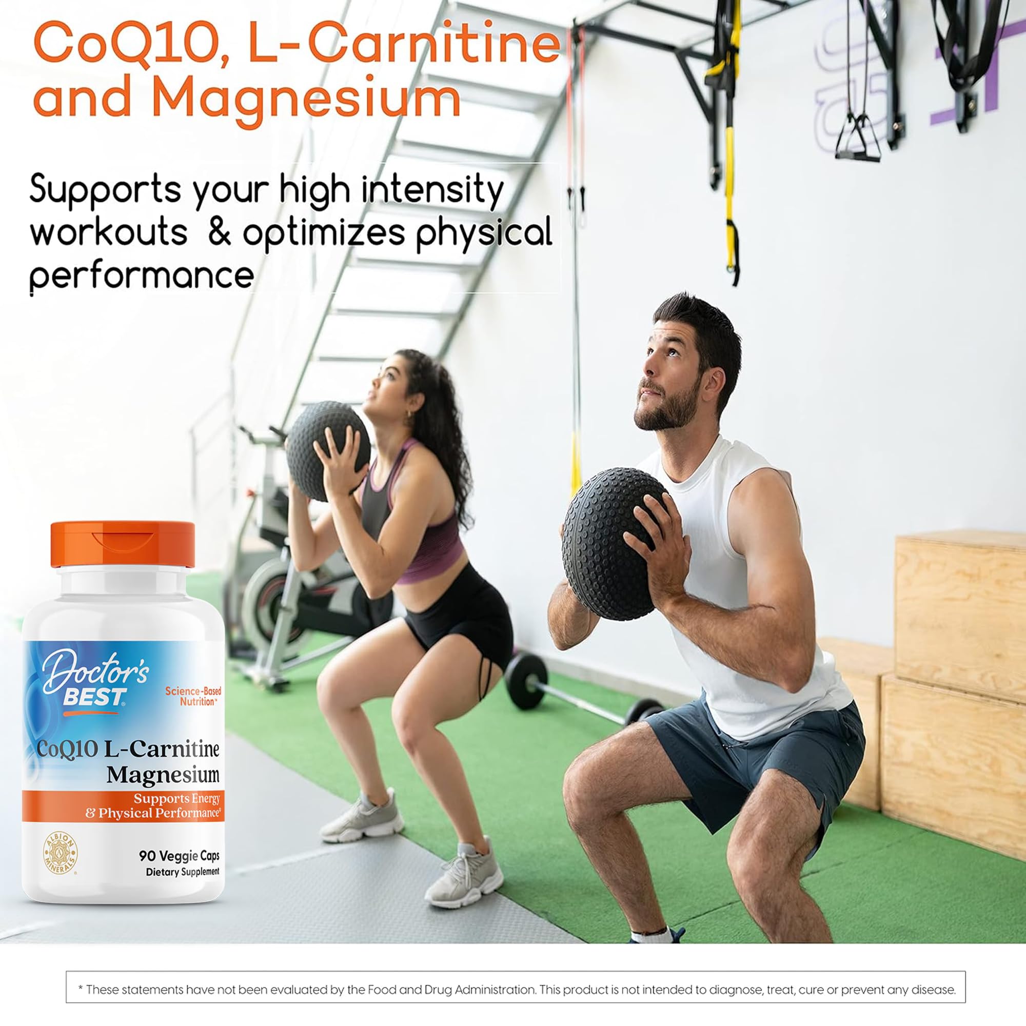 magnesium l carnitine tablet Amazon.com: Doctor's Best CoQ10 L-Carnitine Magnesium Supplement - Energy &  Exercise Support for Men & Women, Naturally Fermented Coenzyme Q10, Gluten  Free, Soy Free, Vegan Formula