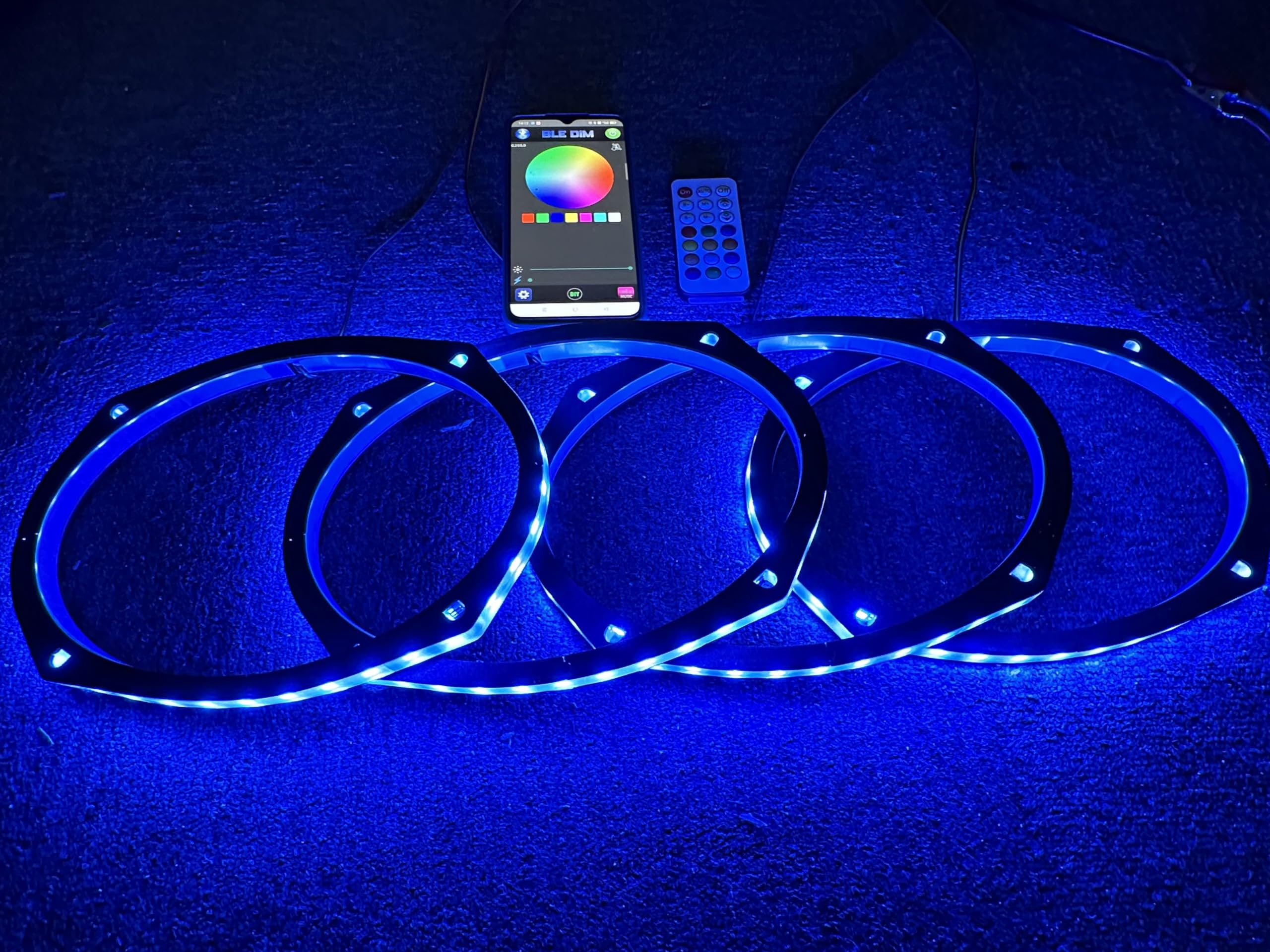 Amazon.com: Sando Tech 4PCS 6×9'' RGB LED Speaker Lights Car