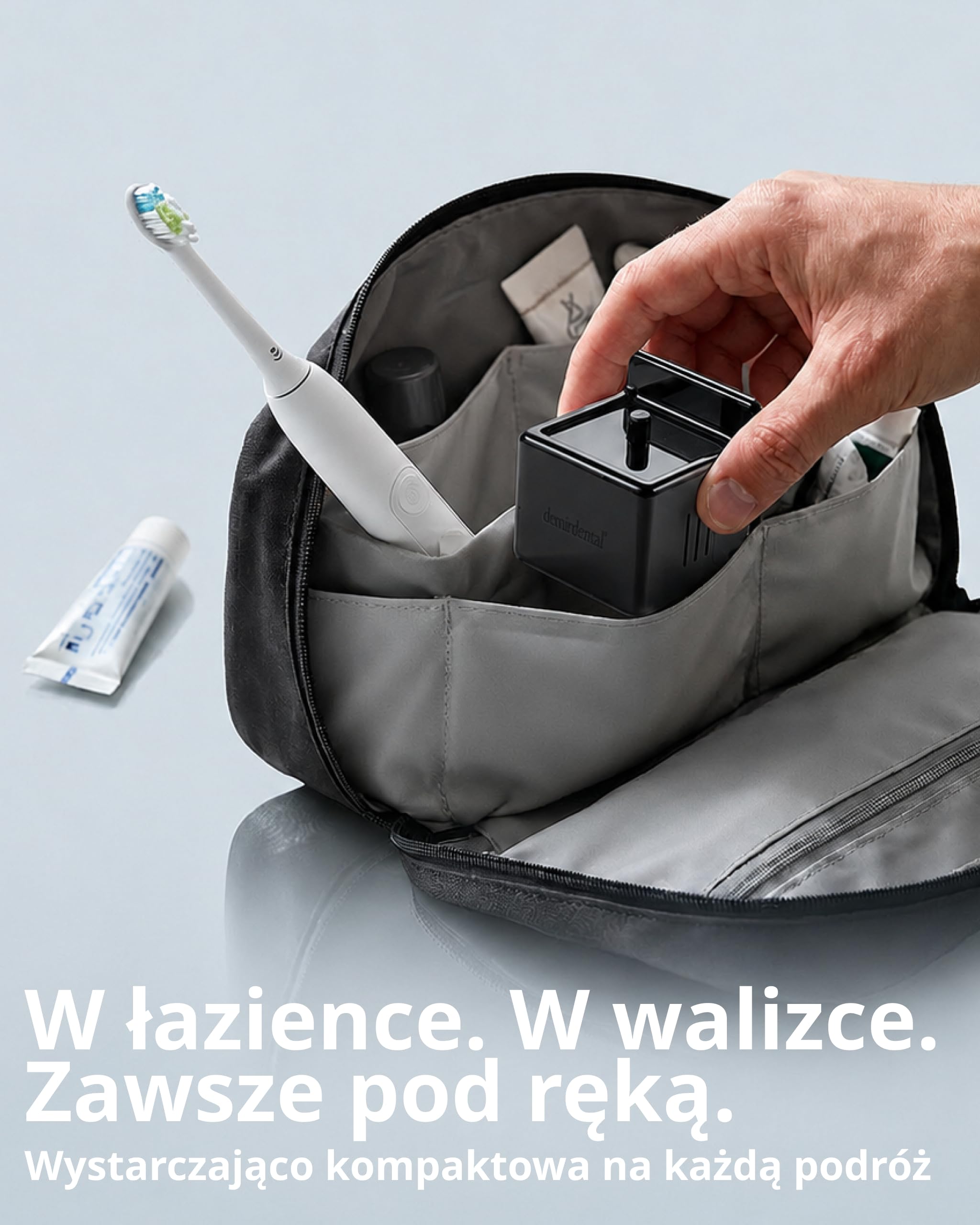Ładowarka i Stacja Ładująca do Szczoteczki Sonicznej Philips Sonicare – Bezprzewodowa Ładowarka Ścienna do Gniazdka, Kompatybilna z serią HX, IPX7, Czarny, 3 Lata Gwarancji | demirdental