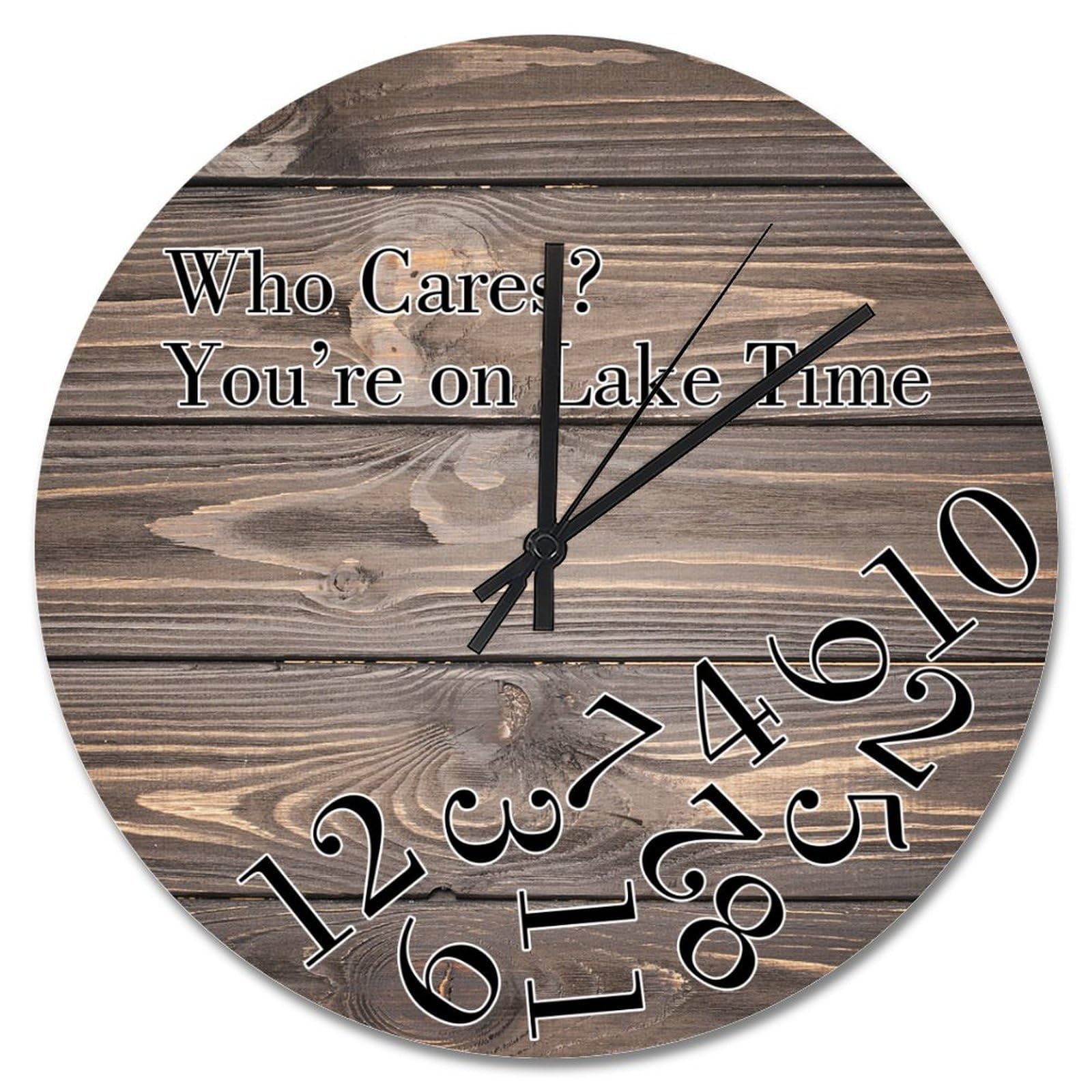 Horloge murale en bois silencieuse 38,1 cm pour en finir avec le stress