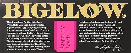 Miniatura 258 de Bigelow Vanilla Chai Black Tea, caja de 20 sobres (paquete de 6), té negro con cafeína, 120 bolsas de té en total