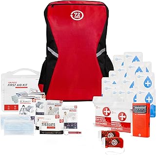 72HRS Essential Emergency Preparedness Kits - 3 Day Survival Backpack or Bug Out Bags for Earthquake, Hurricane, Tornado, ...