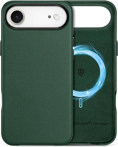 Vista 46 de SHIELDON Funda de cuero genuino para iPhone 17 Pro Max de 6.9 pulgadas 2025, compatible con Magsafe, carga inalámbrica magnética, ajuste delgado
