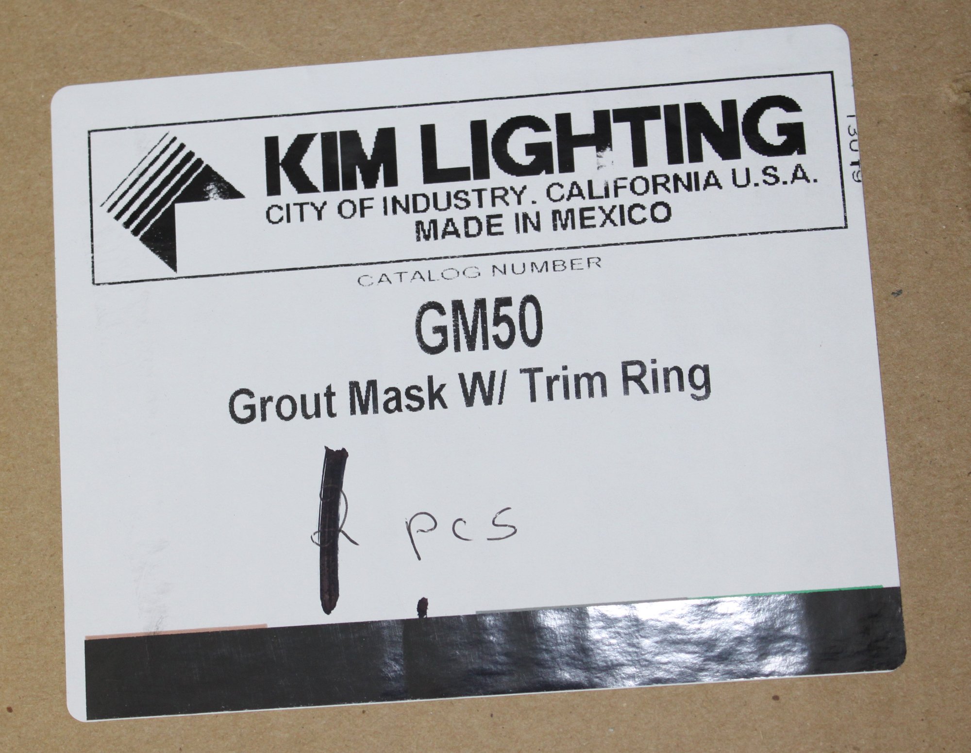 Amazon.com: Kim Lighting Gm50 Grout Mask With Trim Ring Lightvault Hubbell  : Industrial & Scientific