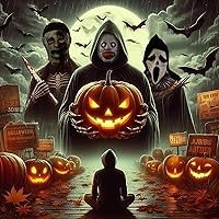 Vista 45 de YU FENG Máscara de disfraz para Halloween, mascarada, cosplay, fiesta divertida