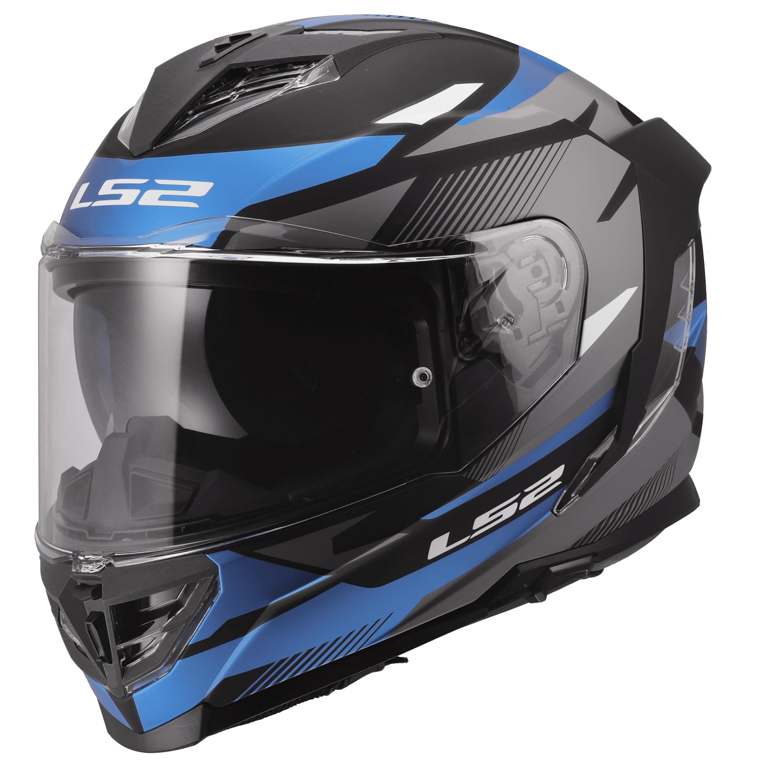 LS2, Casco Moto Integral STORM III KOMAI Black Blue, XXS