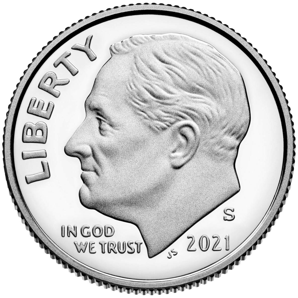 2021 S Clad Proof Roosevelt Dime - Ultra Cameo Proof Thumbnail